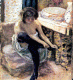 Pin, XX,Pierre Bonnard, Pierre, Woman in Black Stockings, 1900